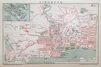 Singapore Town City Map 1900s