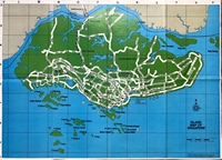 1985 Map of Singapore Island